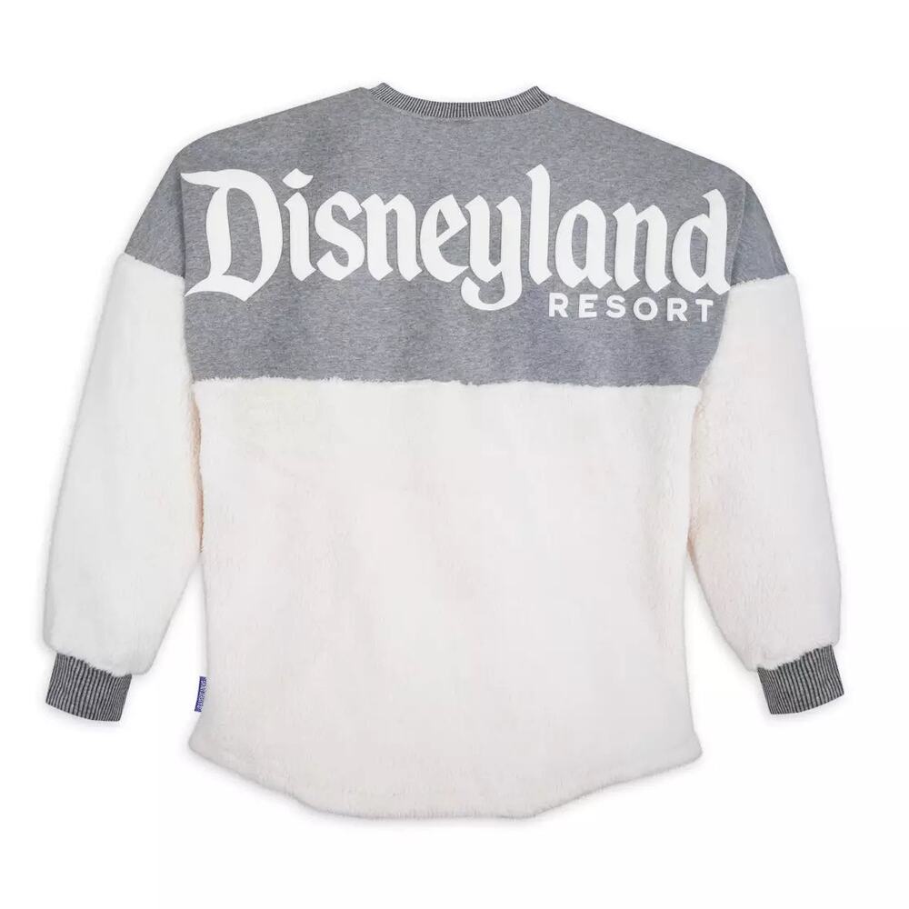 Disneyland Resort Sherpa Spirit Jersey Unisex Medium White Gray Puffy Print‎ - Picture 2 of 11